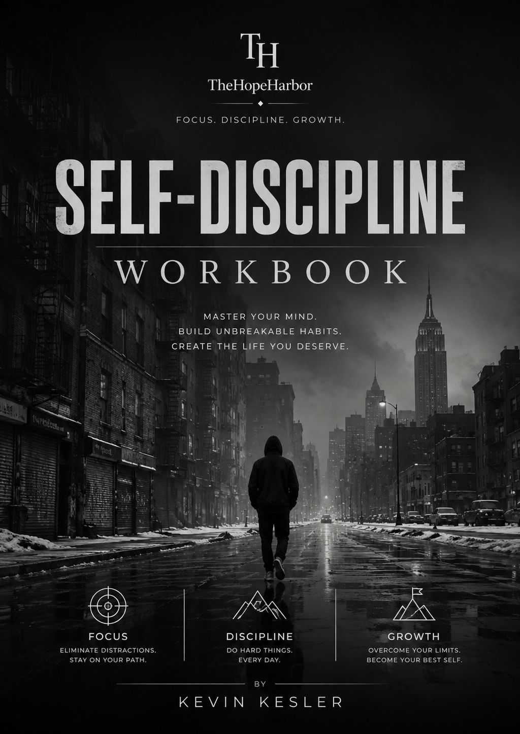 90-Day Self-Discipline Workbook | Habit Tracker, Goal Planner, Productivity Journal (Digital Download)