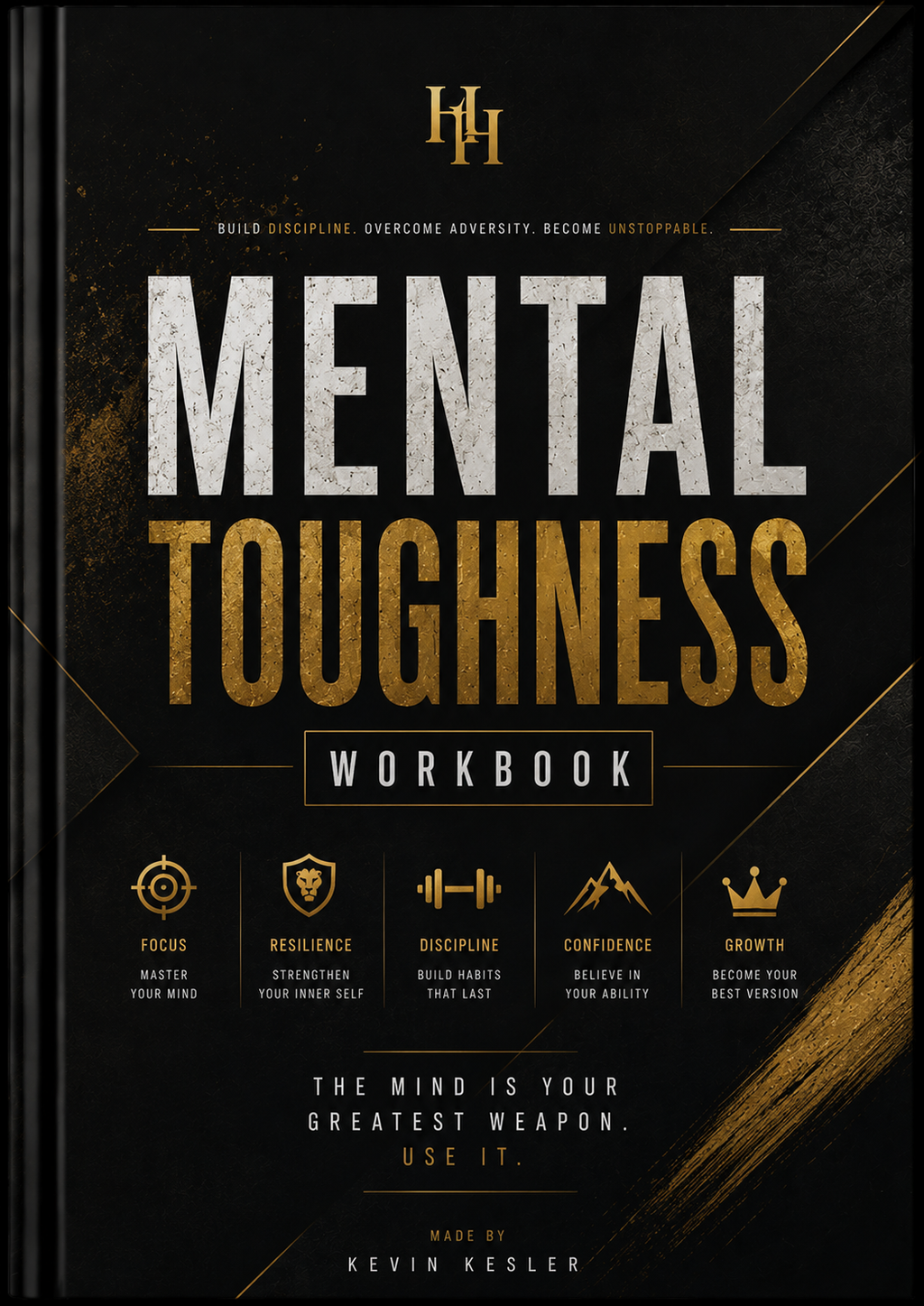 Mental Toughness Workbook | Build Resilience, Self-Discipline & Confidence | 90-Day Personal Growth Journal | Printable PDF