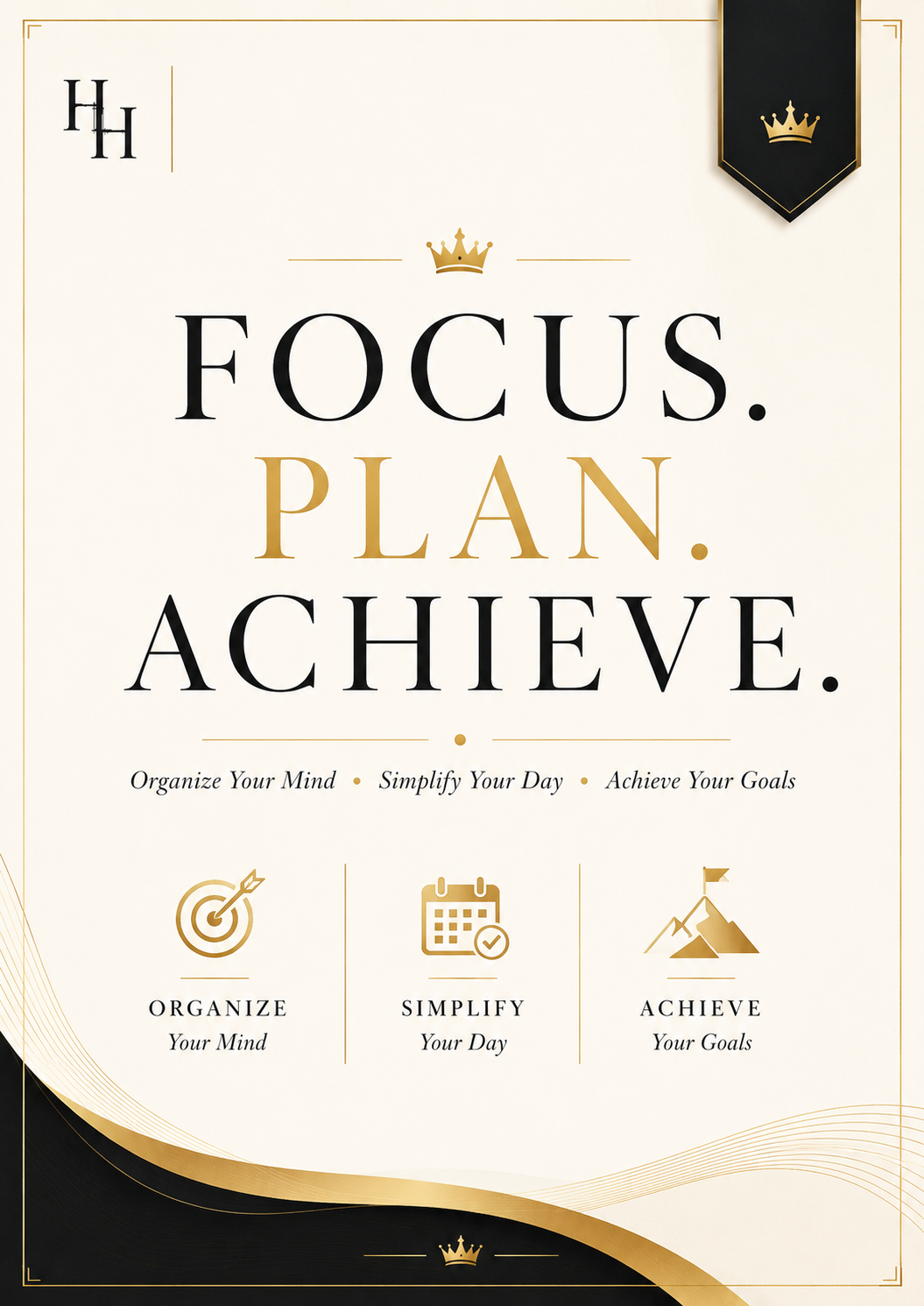 ADHD Daily Planner Workbook | ADHD Productivity Planner & Executive Function Workbook | Focus, Organization & Time Management | Printable PDF