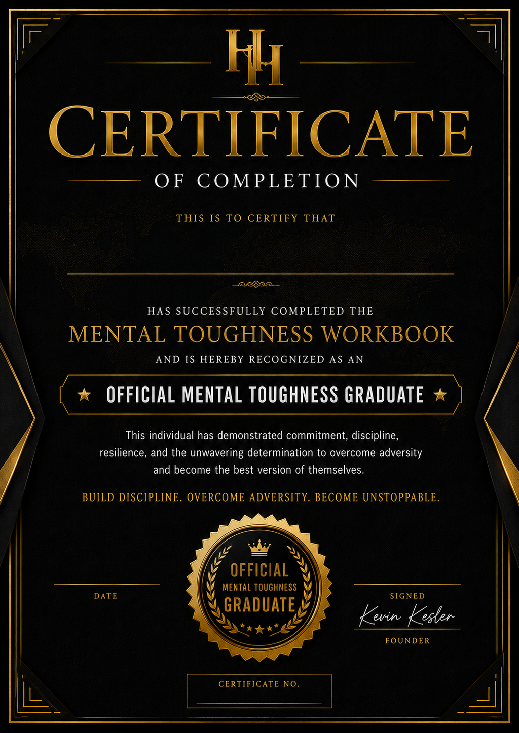 Mental Toughness Workbook | Build Resilience, Self-Discipline & Confidence | 90-Day Personal Growth Journal | Printable PDF